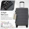 Lyngins Hardside Honeycomb Luggages with Spinner Wheels,TSA Lock,Side Hooks,Expandable Suitcases for  Weekend Trip,Travel - 4 of 4