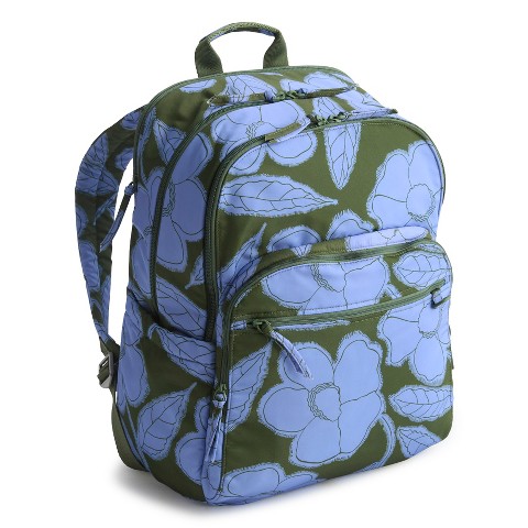 Vera Bradley Women's Nylon Large Bancroft Backpack Bronze Green
