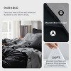 5/7 Pcs Bed in a Bag with Contrast Color Solid Design Bedding Set - 3 of 4