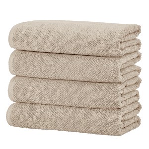 Cotton Quick Dry Textured Bath Towel - Great Bay Home - 1 of 4
