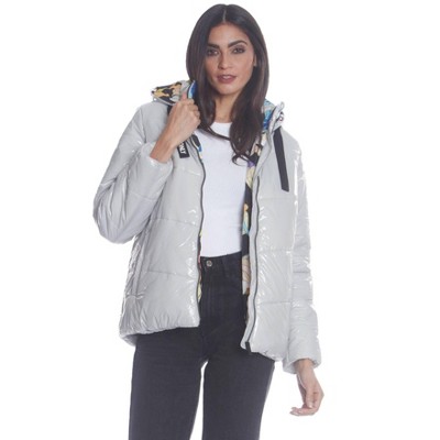 WOMEN FASHION Coats Puffer jacket Metallic Silver XL discount 64% NoName Puffer jacket 