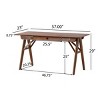 57" Modern Writing Desk with Drawer, Minimalist Wood Office Table for Home Workspace or Bedroom -3irtyhousy - 4 of 4