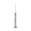 Glass Taper Candle Holder - Modern Decorative Candlestick Stand - Elegant Hand-Blown Glass Design - Home & Office Decor - 14" Black - 2 of 4