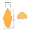 Unique Bargains Blank Vintage Motel Hotel Keychains Key Tag 24 Pcs - 2 of 4