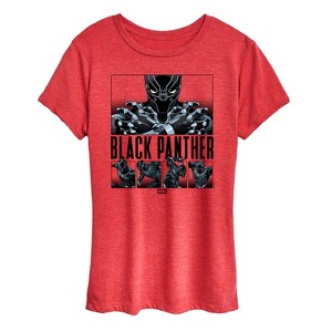 Women's - Marvel - Black Panther Grid Short Sleeve Graphic T-Shirt - 1 of 4