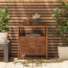 JIONJOY Burl Wood Nightstand with Built-in Charging Station with 2 Drawers & USB/Type-C Ports-Natural - 2 of 4