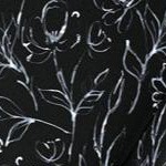 black batik floral