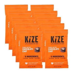Kize Peanut Butter Chocolate Chip Energy Bar - 10 bars, 1.5 oz - 1 of 4