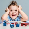 PICASSO-TILES 8 PC Mix and Match Emoticon Magnetic Building Puzzle Cubes Set for Kids Ages 3+ - 3 of 4