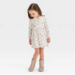Toddler Girls' Stars Long Sleeve Dress - Cat & Jack™ Cream