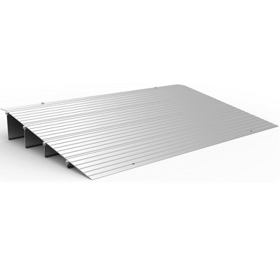 EX-ACCESS TRANSITIONS Portable Self Supporting Aluminum Modular Entry Threshold Ramp Ideal for Doorways and Raised Landings
