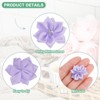 Unique Bargains Artificial Satin Durable Flexible Decorative Mini Ribbon Flowers with Rhinestones 1.2 Inch 100 Pcs - 2 of 4