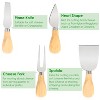 NewHome"Bamboo Cheese Board & Charcuterie Platter with Cutlery Set for Weddings, Birthdays, & Christmas"Bamboo - 4 of 4