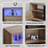 Bestier 71" Fireplace TV Stand for TVs up to 75" LED Entertainment Center with 23" Remote Control Electric Fireplace - 4 of 4