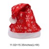 Unique Bargains Christmas Hat Thin Single-layer Snowflake Polyester 11.02"x15.35" 1 Pcs - 3 of 4