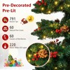 Resenkos 7-Ft Pre-Lit Spiral Artificial Christmas Tree with 8 Modes - Green - 2 of 4