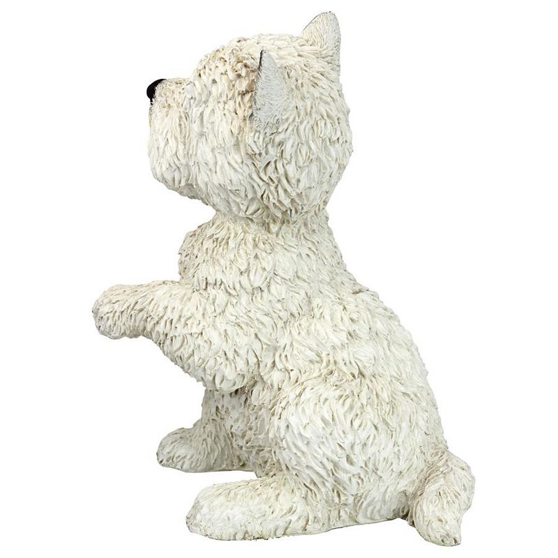 Design Toscano West Highland Terrier Puppy Dog Statue - White, 4 of 7