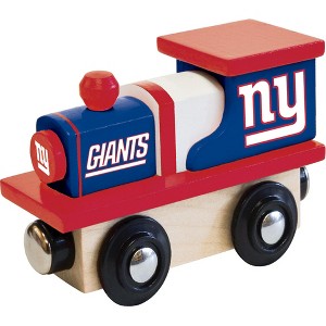 MasterPieces Officially Licensed NFL New York Giants Wooden Toy Train Engine For Kids - 1 of 3