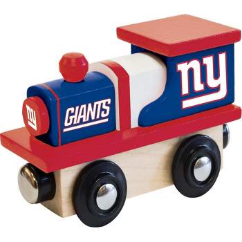 MasterPieces Officially Licensed NFL New York Giants Wooden Toy Train Engine For Kids