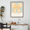 Stupell Industries Shine Bright Yellow Bow Floating Frame Canvas Art - 3 of 4