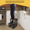 Itopfox Folding 2-Step Stool, Non-Slip Portable Footstool with Dual Heights, Supports 300 lbs, for Kitchen Home Toilet Bedroom Office Bathroom RV - 3 of 4