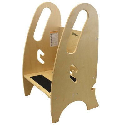 Natural Birchwood Adjustable 3-in-1 Growing Step Stool