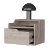 NicBex 13 inch Floating Nightstand with Drawer,Modern Side Table with Open shelf and Free Pull Design,Bedside Table for Bedroom,Living Room - 4 of 4