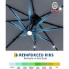 10' x 10' Heavy Duty Square Solar Cantilever Umbrella, 2-Tier Aluminum  Outdoor Patio Umbrella with Weighted Base 360-Degree Rotation for Backyard - 4 of 4