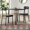 Dining Table for 2,Small Table & Chairs Set of 2,Square Dinette Set for 2,3 Piece Kitchen & Dining Room Sets for Small Space,Apartment,Home Office - 2 of 4