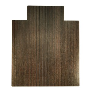 44"x52" Standard Chair Floor Mat with Lip Java/Bamboo - Anji Mountain: Durable, Rollable, Indoor Use, Felt Backing - 1 of 4