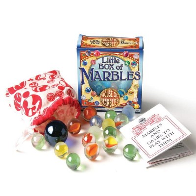 House of Marbles Little Box of Marbles, Starter Set with 19 Marbles, Game Instructions, Ages 3+, 1 count