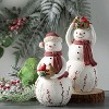 Sullivans Snowmen With Cardinals Multicolor 10.5"H Resin Set of 3 - 3 of 3