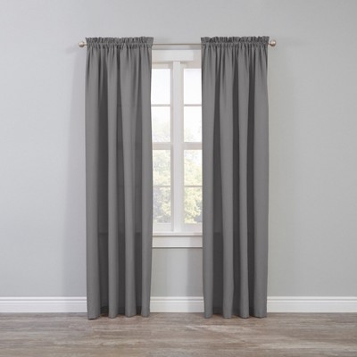 BrylaneHome BH Studio Microfiber Rod-Pocket Panel