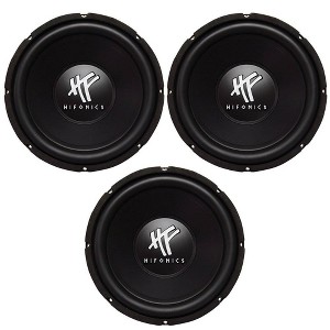 Hifonics 12" 800 Watt 4 Ohm DVC Car Audio Subwoofer Power Bass Sub (3 Pack) - 1 of 4