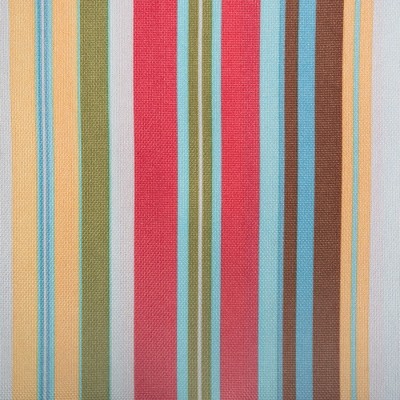 Summer Stripe Multicolor Polyester Outdoor Tablecloth with Zipper, 60" x 84"