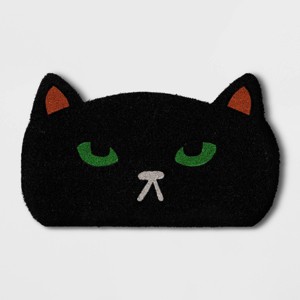 1'6"x2'6" Cat Coir Doormat Black - Hyde and EEK! Boutique™ - 1 of 4