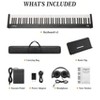 Coucheta 88-Key Weighted Keyboard - Complete Set with Stand, Sustain Pedal, Headphones, Carrying Bag and USB-MIDI Connection - 3 of 4