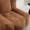 NicBex Luxury Velvet Bean Bag Chair with Ottoman,High Density Memory Foam Filled Lazy Sofa Chair for Adults,Fluffy Lounge Seat&Footstool - 4 of 4