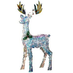 Holiday Living 5-FT Iridescent Sparkle Buck Christmas Sculpture with 90 LED Lights - 1 of 3