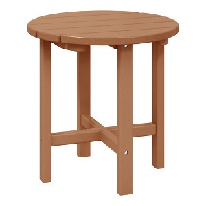 WestinTrends All-Weather Outdoor Patio Round Poly Adirondack Side Table - 1 of 4