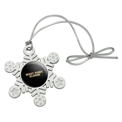 US Military Academy Alumni Metal Snowflake Christmas Tree Holiday Ornament