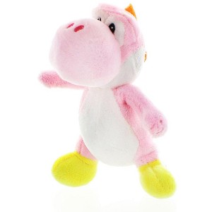 Chucks Toys Super Mario Bros. 7" Plush: Pink Yoshi - 1 of 1