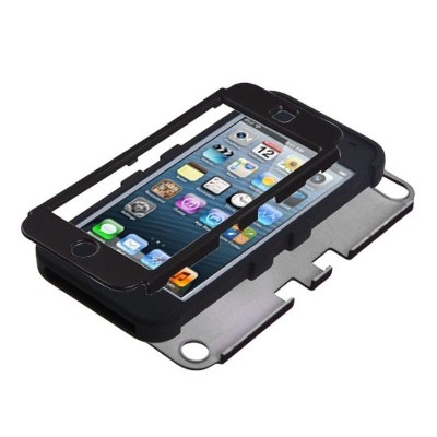 MYBAT For Apple iPod Touch 5th Gen/6th Gen Black Tuff Hard Silicone Hybrid Case Cover