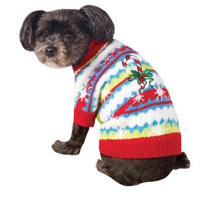 Rubie's Candy Cane Sweater Pet Costume - 1 of 1