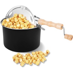 6 Quart Stovetop Popcorn Popper with Spinner Handle, Aluminum Pot for Theater-Style Popcorn Making - 1 of 4
