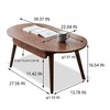 MAYEERTY Coffee Table with drawers Solid Wood Top Board Coffee Table - 3 of 4