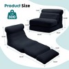 ELJGET Folding Sofa Bed, Convertible Comfy Sleeper Chair with Back Support, Foldable Floor Sofa Bed Couch - 2 of 4