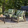 ARTPLAN Deep Seat Outdoor Cushion,Set 24"x24"x6" ,18x24" Bench Outdoor Chair Cushions, Polyester Fill Back for Patio Furniture ,Square - 3 of 4