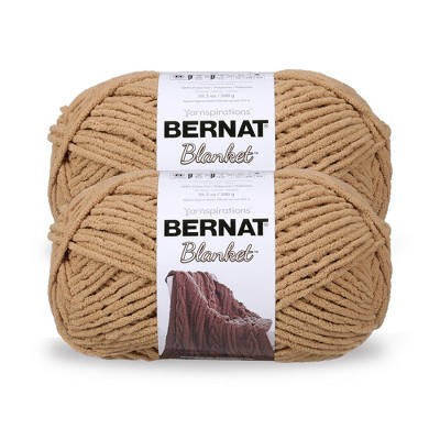 Bernat Blanket Big Ball Yarn 24 Pack-Sand
