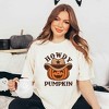 Simply Sage Market Women's Howdy Pumpkin Hat Short Sleeve Garment Dyed Tee - 2 of 2